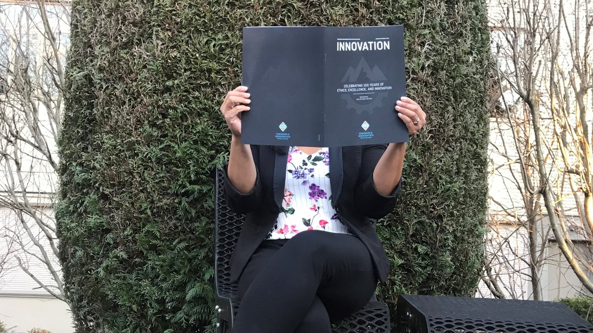 EngGeoBC's tweet photo. To help commemorate 100 years of ethics, excellence, and progress, we've created a Centennial Collector's Edition of #Innovation.
Join in the celebration by sharing a photo of where you're reading your special edition! #100YearsofPossibility #EngGeoBC https://t.co/kJMvCBXFAX