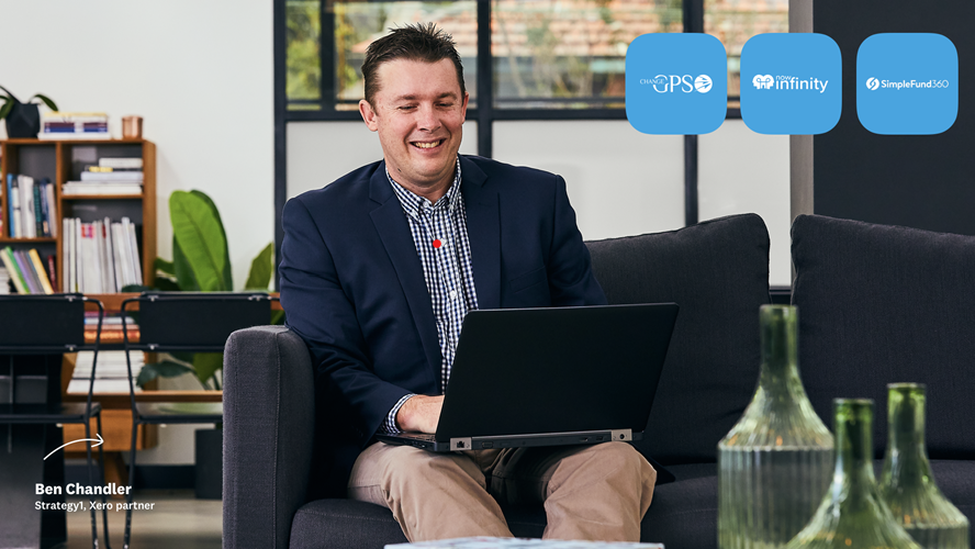 ChangeGPS's tweet photo. Great to see our member Ben Chandler from Strategy1 in @Xero #partnerpages at #xeroroadshow.
Ben used 8/9 of our money making apps for busy accounts.
TaxPlan+
Annual Tax Summary
ChangeGps Cor: 6 apps = practice in a box
#moneymaking #busyaccountants https://t.co/79MOHQaSH7