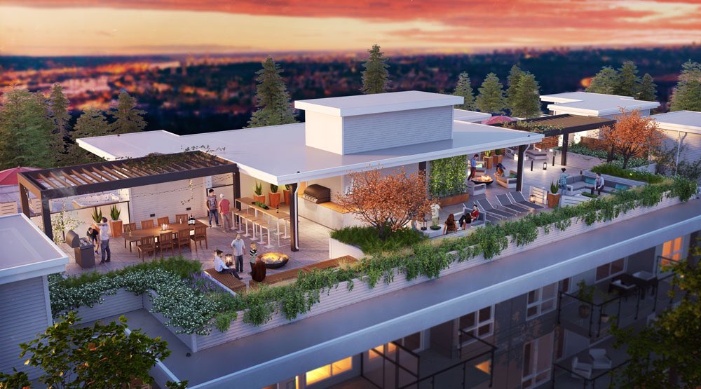 AderaHome's tweet photo. Residents at Duet will enjoy large outdoor spaces, even the homes that do not have a private outdoor space will have access to the building’s crowning glory; a stunning, common rooftop terrace, perfect for entertaining or relaxing. #duetflats #adera50 #westcoquitlam #roofdeck https://t.co/2Zg3TT272d