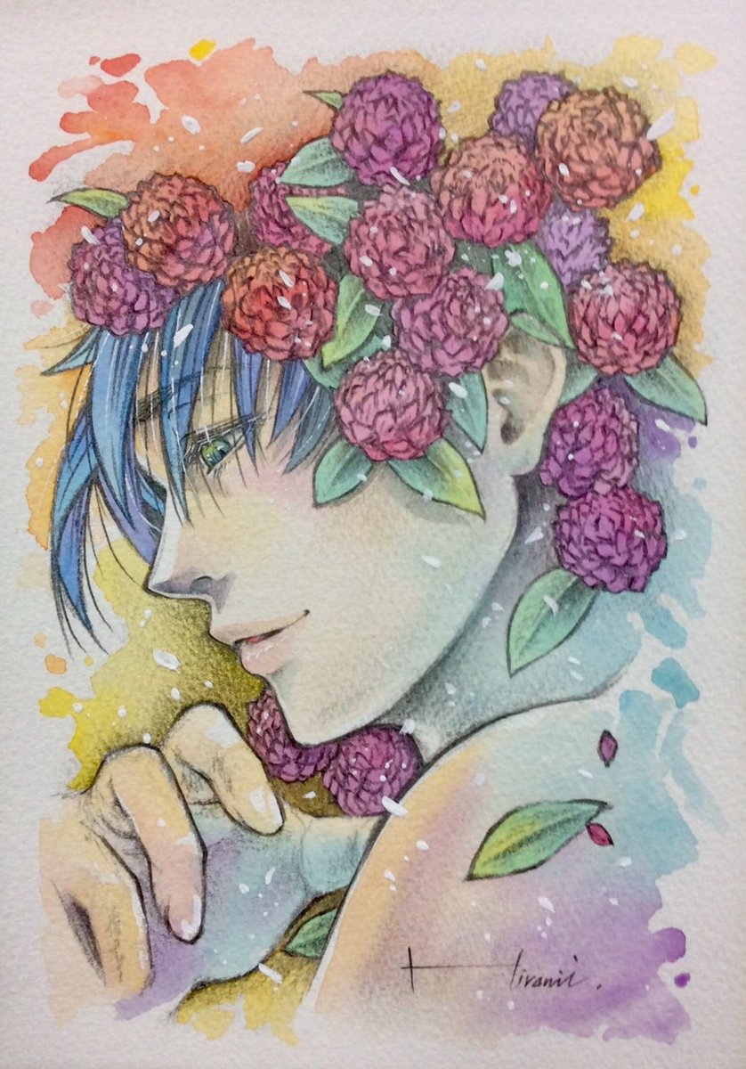 【千日紅(センニチコウ)】
-Globe amaranth-

「色あせぬ愛・不朽・不滅」

#オリジナルイラスト #イラスト #絵 #男性画 #水彩画 #透明水彩 #花言葉 #drawing #illustration #watercolor #watercolorpainting #pencildrawing #pencilpainting #flowerlanguage #art