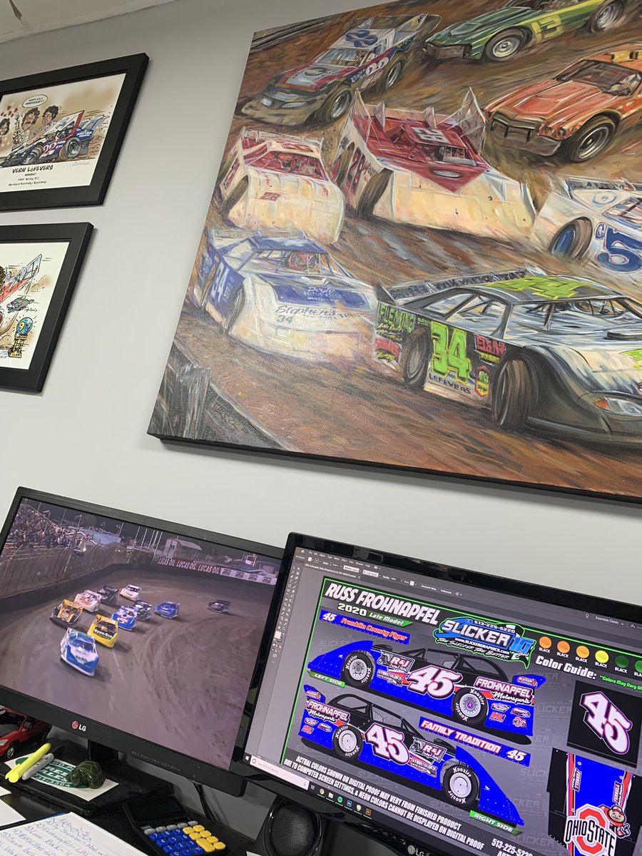 Watching #LucasDirt Eastbay while knocking out some work for #TeamSlicker. Head down for the live action Thursday. <a href="/EssexLucasOil/">James Essex</a> <a href="/lucasdirt/">#𝗟𝘂𝗰𝗮𝘀𝗗𝗶𝗿𝘁 🏁</a> <a href="/SchwallieRick/">Rick Schwallie</a>