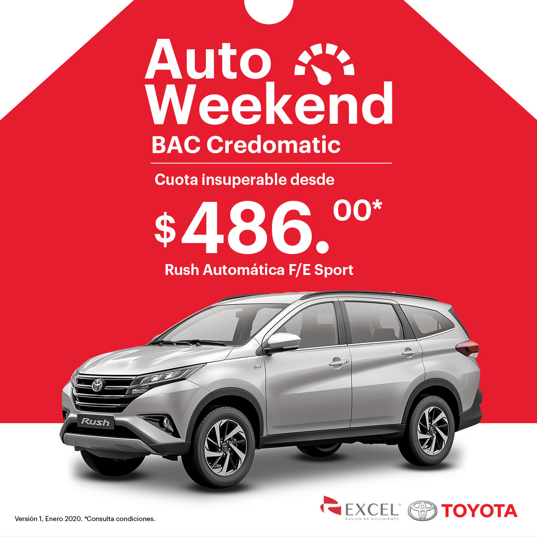 toyota_slv's tweet photo. Empieza el año estrenando un Toyota 👌
Precios increíbles y la cuota más baja del mercado te esperan en el #AutoWeekend junto a @BACCredomaticSV
Ven este 8 y 9 de febrero a la zona peatonal de La Gran Via El Salvador de 10:00 a.m a 8:00 p.m.
¡Te esperamos! https://t.co/SCFTsRwznT