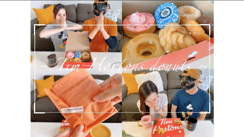 as_maico's tweet photo. カナダ🇨🇦といったら、
🍩Tim Hortons🥤🍩🎥

👺お面をつけた旦那さんと一緒に
🍩食べ比べしたょぉー💗💗💗✨

【Vlog】https://t.co/h43zX4SbCt

#timhortons  
#vlog 
#YouTube 
#スイーツ
#ドーナツ 
#カナダ 
#ワーホリ 
#海外生活 https://t.co/c3Fxldzc8n