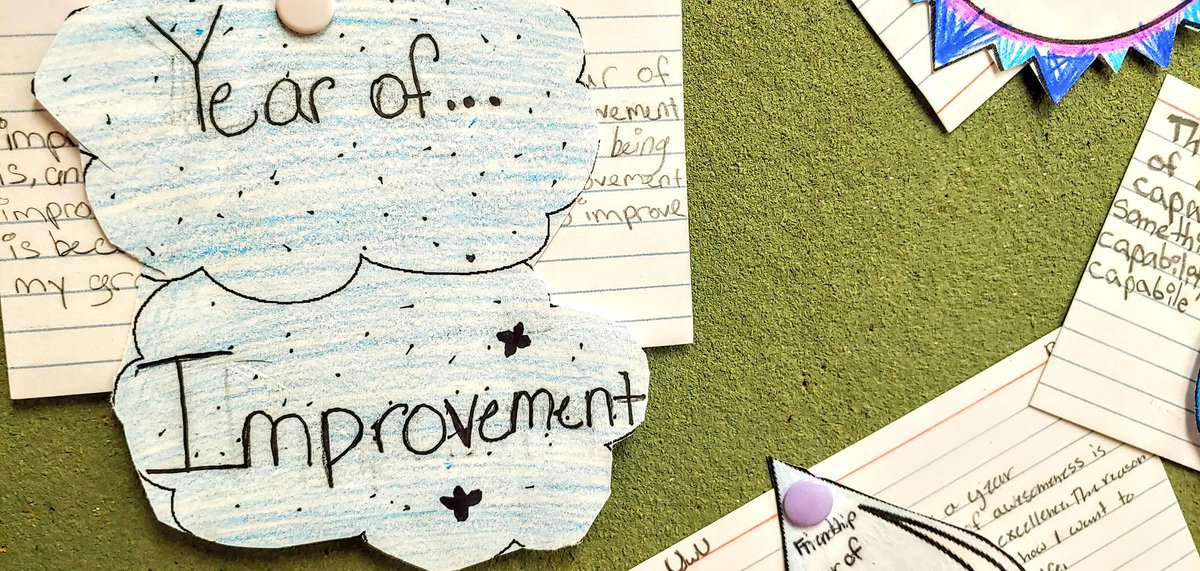 mrleebooks's tweet image. #Year2020 What will this year be of for you? #YearofImprovement says one #6thgrader...to improve #grades! ☁ 'the quality of being better than before' @MWforLearners