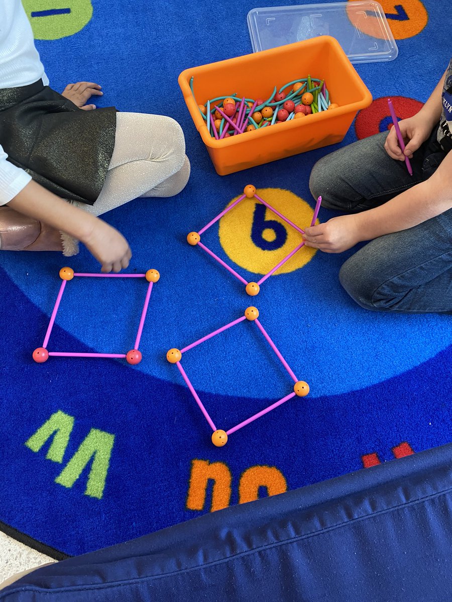 kinderwithbigs's tweet photo. A peek at our #kindergarten #mathcenters 🤗 These kiddos are composing and identifying shapes and attributes, subitizing, writing and counting to 100 and subtracting within 5! The best part is that they are all actively engaged and having fun while growing their brains! 🧠😍 https://t.co/VLzjX7tRlw