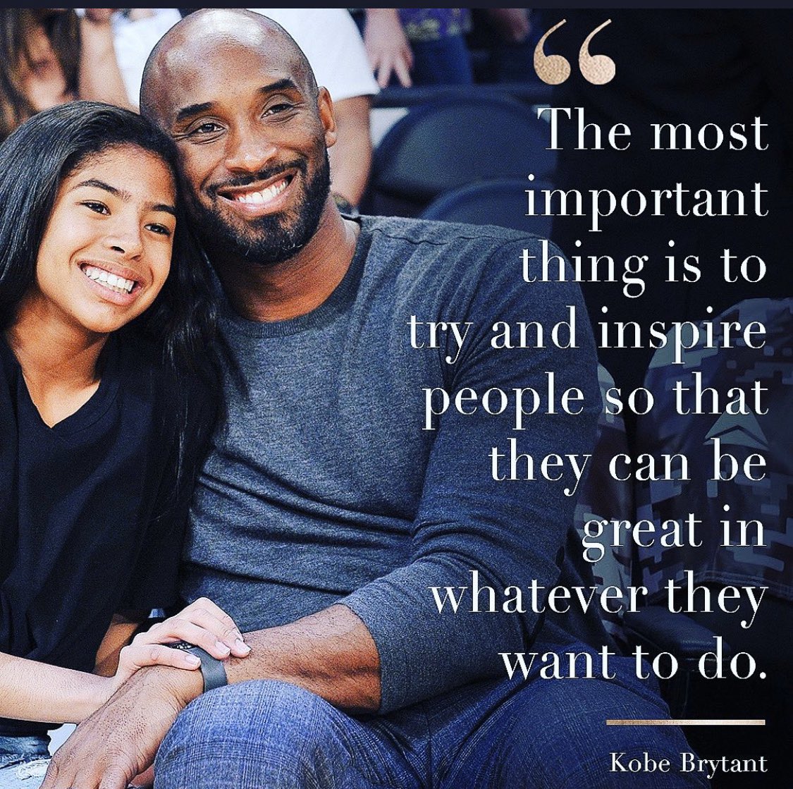 I think a lot of us get stuck chasing our dreams that we forget to pull people up with us. Always remember to help someone become better then what they were before. You must set and be the example. Help them become successful so that they can return the favor to someone else!