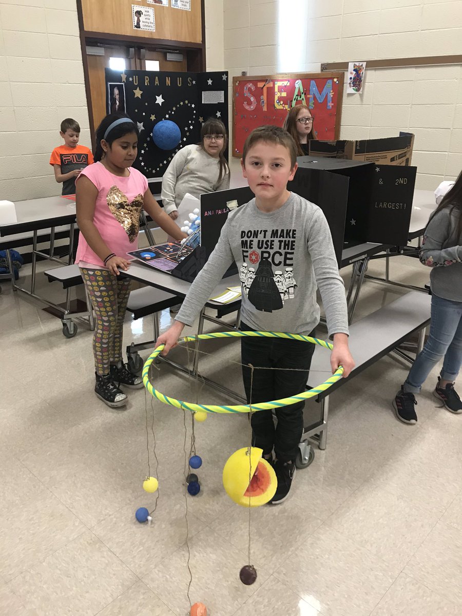 GuthElementary's tweet photo. Our third grade Solar System presentations were out of this world. #pennridgeproud @PennridgeSD https://t.co/Mo9BvMDOSd