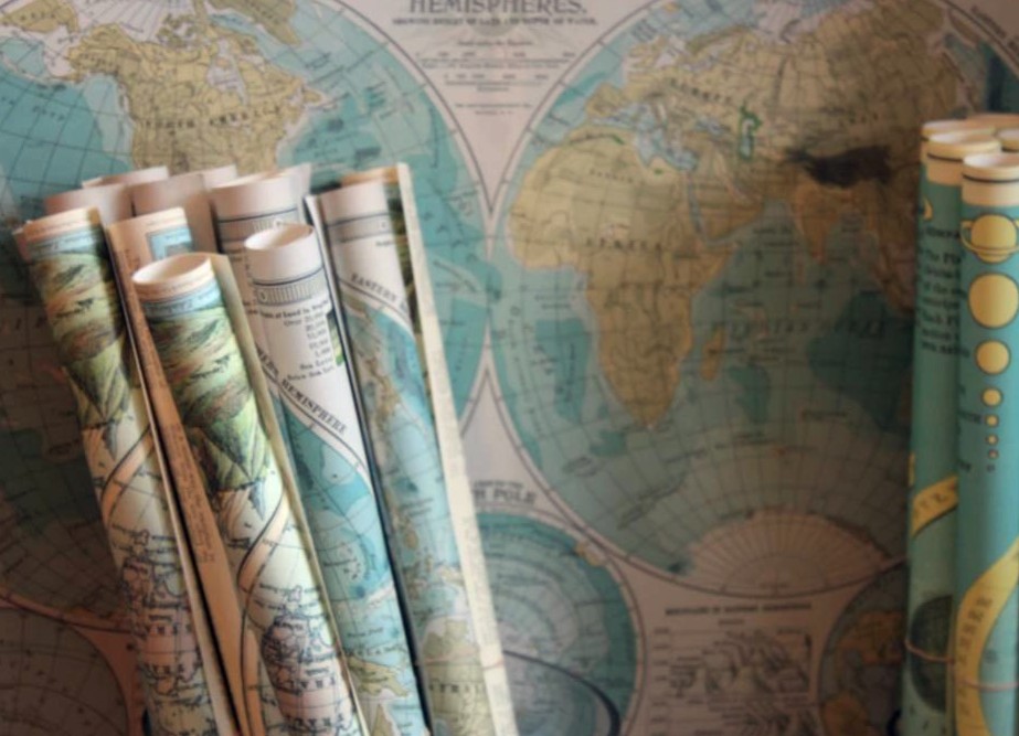 how-to tutorials upcycle paper maps into craft and decor accessories