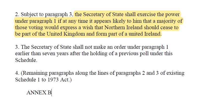 Jeggit's tweet photo. Text of the Good Friday Agreement. Over 50% of people in the occupied six counties and over 80% in the Republic now want a united Ireland. #YesUnity https://t.co/rhDvZB6EkE