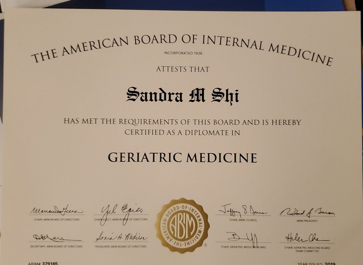 It's here!!

I almost didn't post this, since I posted the email earlier. But my husband asked if he could take a picture to show his family, and I am so happy I have a spouse who will brag about me when I'm too shy to. #impostersyndrome #geriatrics #WomenPhysiciansDay