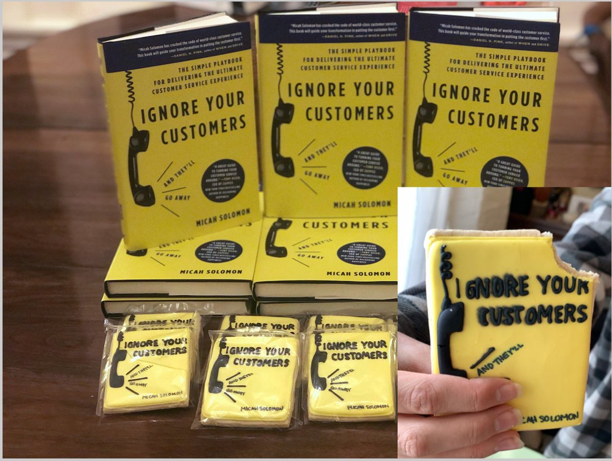 books and cookies, Ignore Your Customers (and they'll go away) by Micah Solomon
