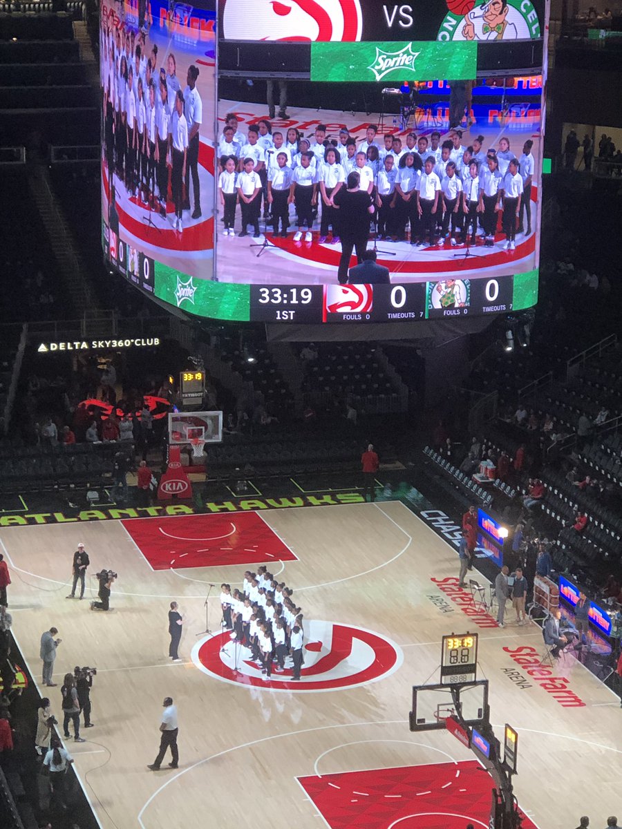 pace_sota's tweet photo. Pace Performers and Pace Dance team perform for the pre-game show at the Atlanta Hawks vs Boston Celtics basketball game. #ccpsartslife #pacepanthers #pacesota #sing #dance https://t.co/Wv3a6epZLG