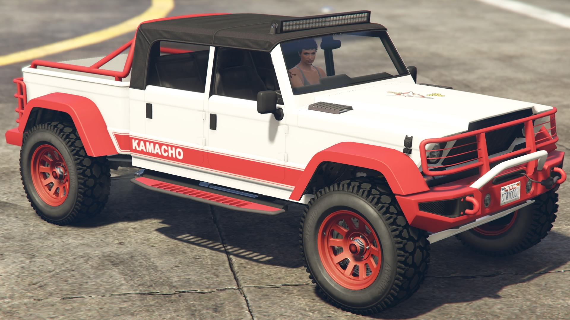 تويتر カルン على تويتر カマチョのレトロ赤ストライプ色調完了 メインカラーはマット白 ３枚目 このアカウントでもやっとペントハウス購入できました ヴィンセント無しでもカジノ強盗は問題無かったのでカジノミッションは全スルーの方向で Gta5 Gtaonline