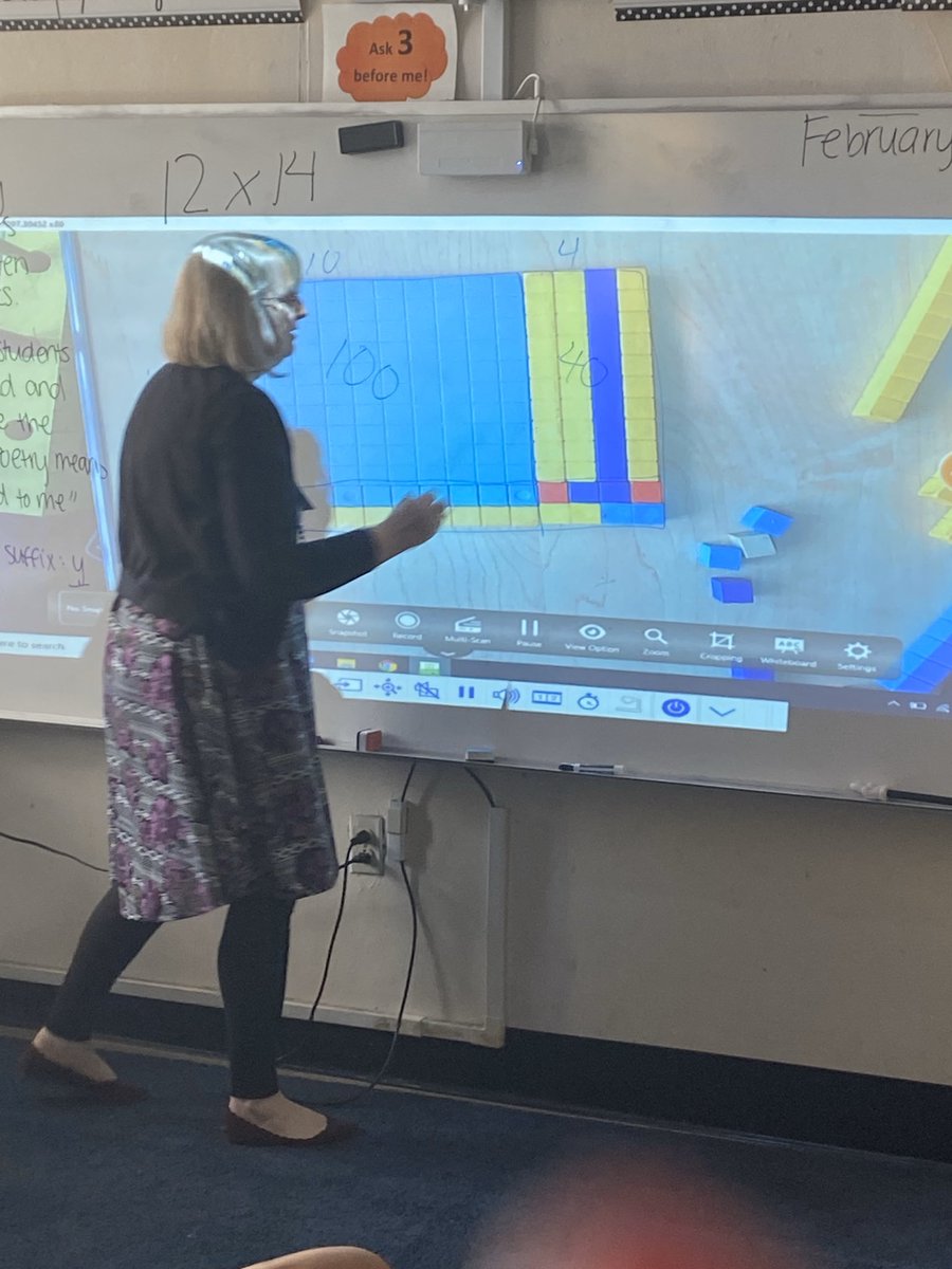 DrHamptonECSS's tweet photo. Special thanks to @PCPSMathMagic for stopping by and teaching a few of our 4th graders how to multiply using base ten blocks #CPAmodel #mathmatters #lakemontbulldogs @EsLakemont @SherylDoswell https://t.co/0QCs7Dbvpw