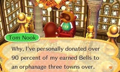 MAMETCHl's tweet image. tf yall tom nook donates 90% of his money to an orphanage and purposely hides the fact....... never calling him greedy ever again

(Screencaps from carnival-phantasm on tumblr)