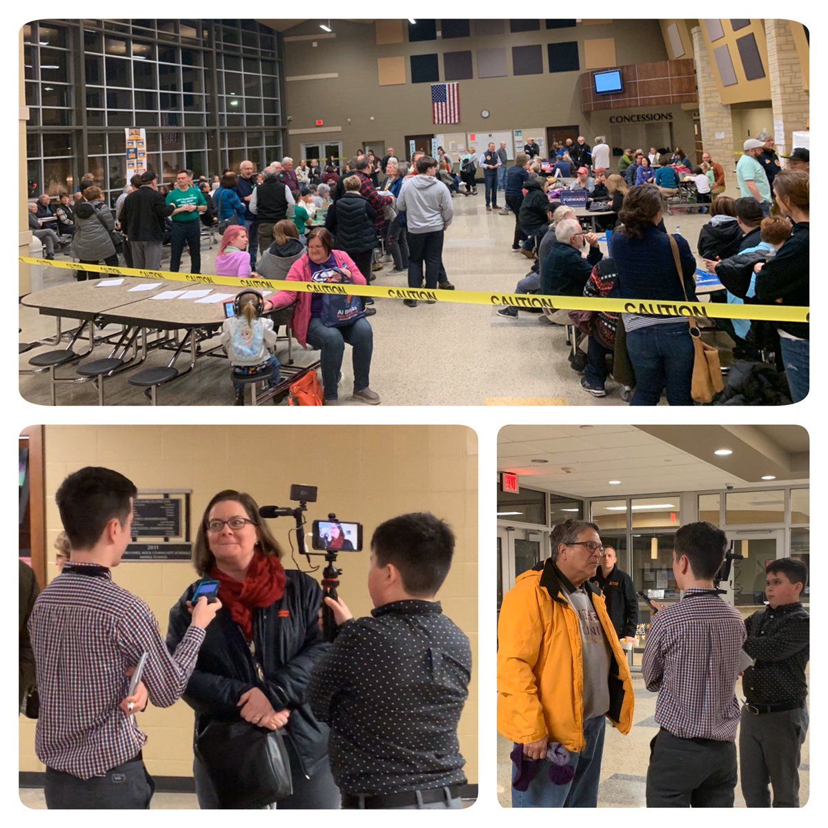 Here’s a look at the caucus in Waverly, Iowa and a pair “cub reporters” from Oregon checking in with participants. They’re reporting on the #IowaCaucuses as part of the Transformative Journalism Academy. youtu.be/YE5Zjbim58U  @Irovingreporter