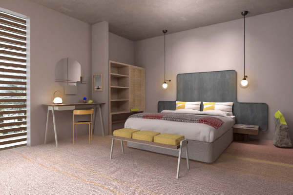 ext54's tweet image. #SNEAKPEEK of @TheBodeLife's upcoming Palm Springs location opening later this year. Breaking ground today!! #54Clients #PalmSprings #HotelOpening