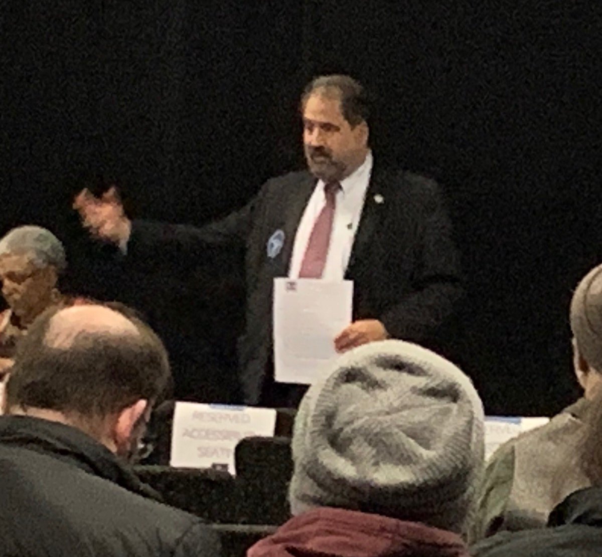 SenPaulStrauss's tweet image. I had the honor of speaking at the #IowaCaucuses tonight in support of the @Iowans4DCState Issue Resolution supporting #DCStatehood.  I thank the voters of #Iowa for their support of this important issue for the people of #WashingtonDC.  #IACaucus
