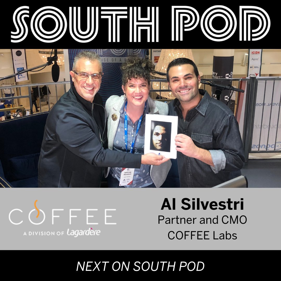 Coming Up on SOUTH POD: Al Silvestri, Partner and Chief Marketing Officer at COFFEE Labs, joins SOUTH POD tomorrow night at 8:00PM EST on the DIG SOUTH Facebook page. #contentmasters #storytellers