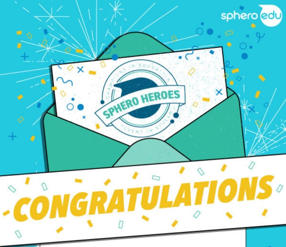 Very excited to join the <a href="/SpheroEdu/">Sphero Education</a> HERO family!!! Looking forward to collaborating with so many amazing innovators 💙❤💙! <a href="/Sphero/">Sphero</a> #spherohero #STEMeducation