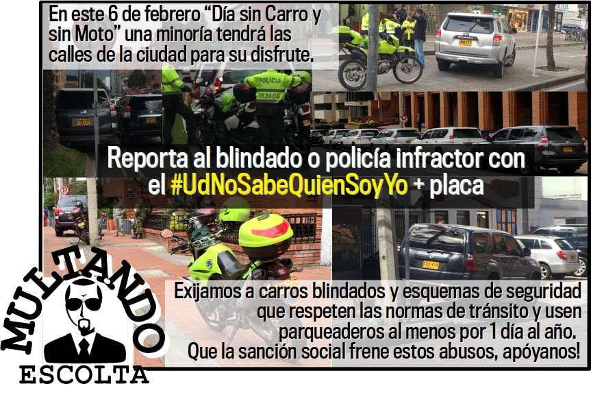 MultandoEscolta's tweet image. Pocas veces tenemos la posibilidad de luchar contra los abusos de los #UdNoSabeQuienSoyYo
Este jueves es uno de esos días!
📱📷🎥 en mano y a reportar.
Por ahora, un RT a esta campaña es suficiente.