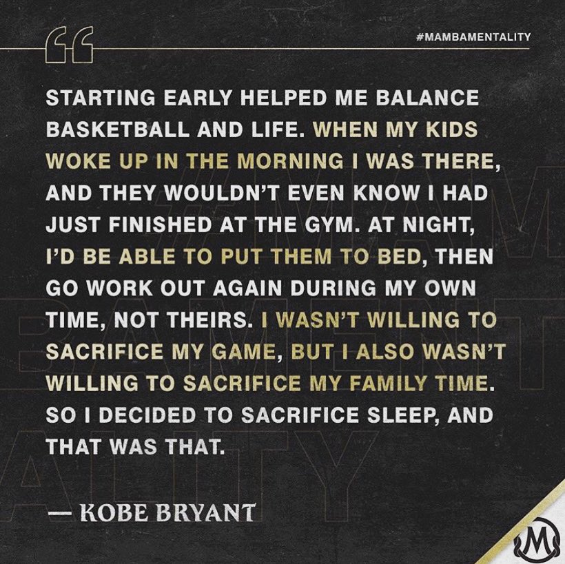 Don’t be upset by the results you didn’t get with the sacrifices you didn’t make.  
Outwork the enemy every day!