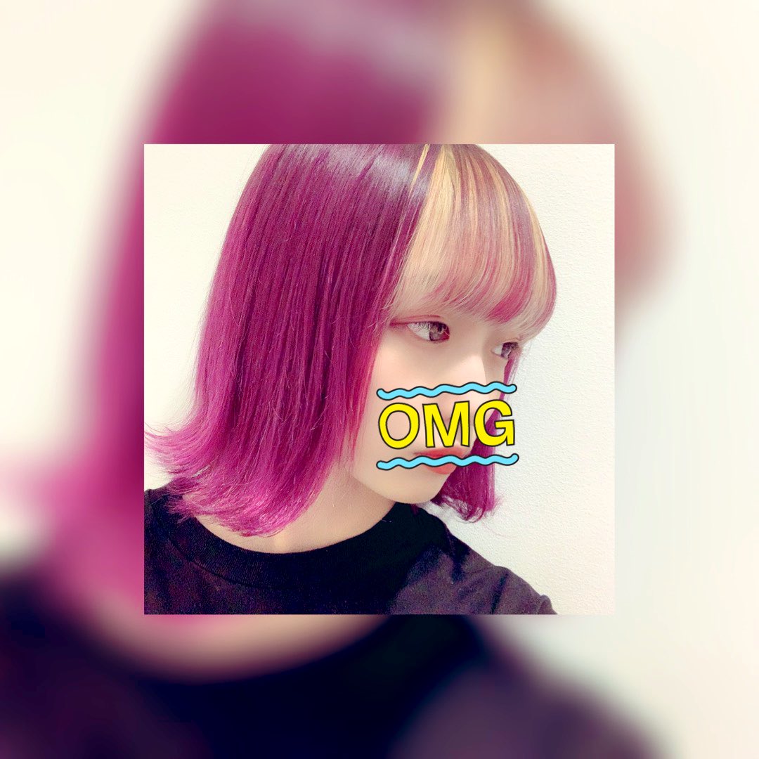 Mokachin 前髪ピンク卒業のお知らせ イメチェンしたよ