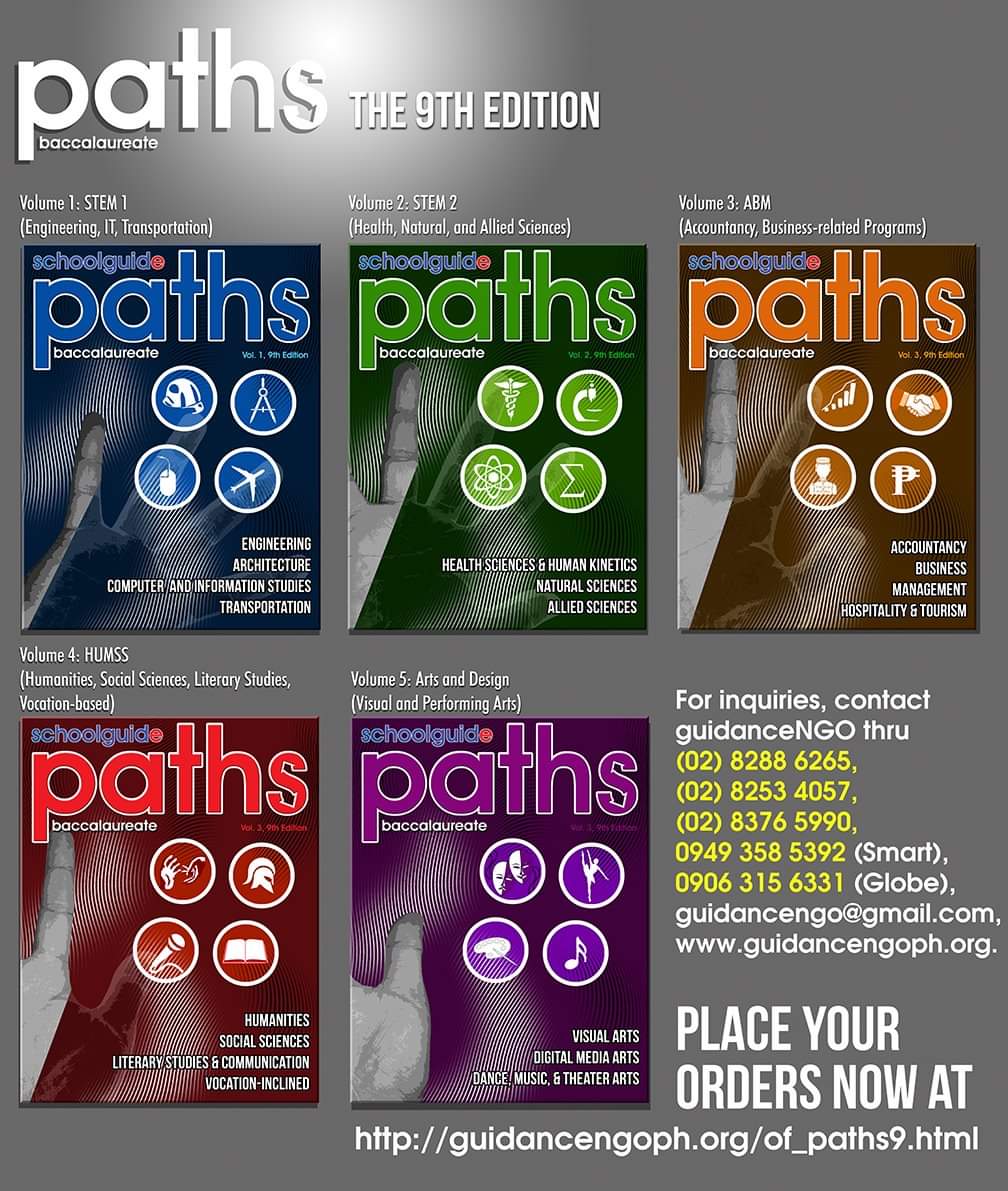 GuidanceNgo's tweet image. Curious to know more about your desired college program? The key areas of study? Misconceptions? Recommendable schools?

Pre-order the Paths Magazine 9th Edition at guidancengoph.org/of_paths9.html 

#GuidanceNGO #Paths9thEdition #CollegePrograms #BestColleges