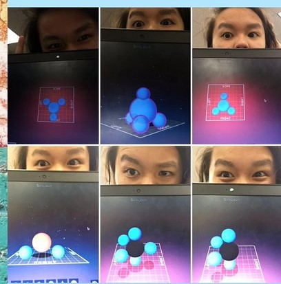 CYPchem's tweet photo. VSEPR lab for Chemistry students. Using SHADOWSPECT to help model 3D molecules. #Shadowspect https://t.co/QP7uDa1Vqr