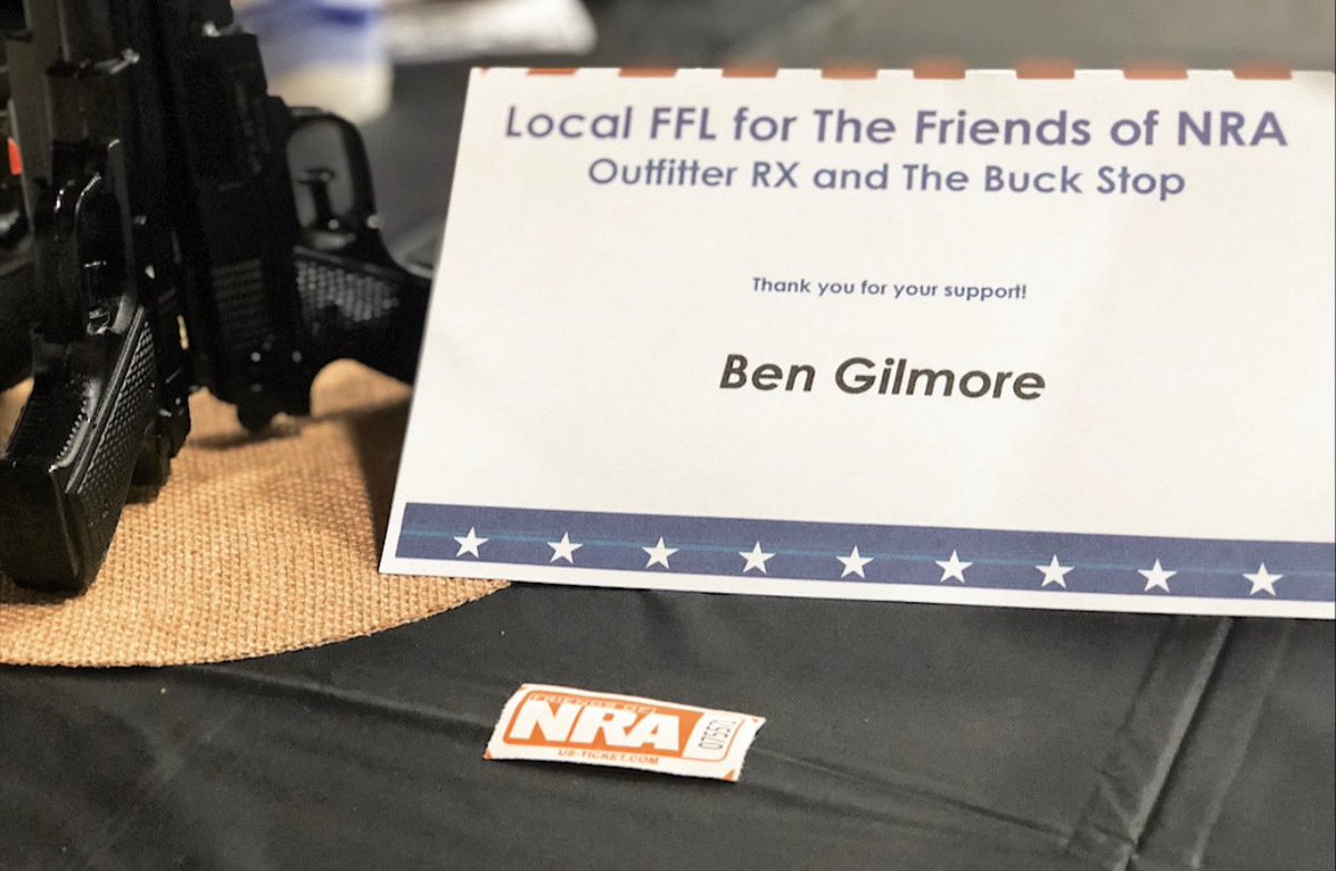 lbengilmore's tweet photo. I am proud to sponsor the #DrewCounty Friends of @NRA! Our #Constitution is clear: “…the right of the people to keep and bear arms, shall not be infringed.” I will defend our #2ARights, & protect our rights to #hunt & exercise self-defense. #arpx #arleg #BenGilmoreforStateSenate https://t.co/zEpMtMTDnY