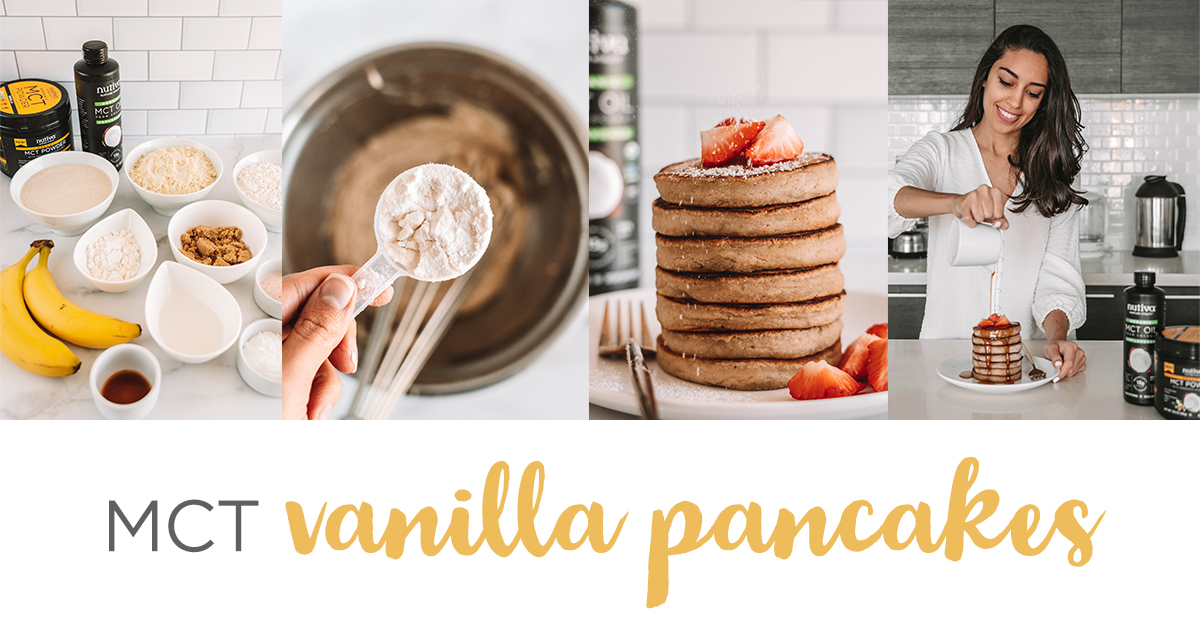nutiva's tweet photo. Not just any #vanilla #pancakes. These pancakes are soft and fluffy, making them perfect for soaking up a drizzle of maple syrup, with a sweet vanilla flavor that pairs wonderfully with fresh berries. https://t.co/9Xkm1o9uYo #MCT #MCToil #MCTpowder #NuMCT #nutiva https://t.co/ZW3BHhT9fl