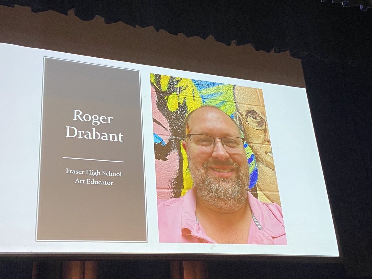 DrAndersonSalk's tweet photo. Proud moment for the Fraser Art Dept...Roger Drabant received the Inspiring Art Educator award! Congratulations to Mr Drabant and all students recognized this evening at Scholastic Art Awards #fraserfamily #fraserschools https://t.co/MtPiHq8RbA