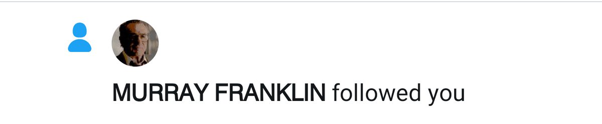 "Thank you Murray.
          I feel like I know you, I've been watching you forever."