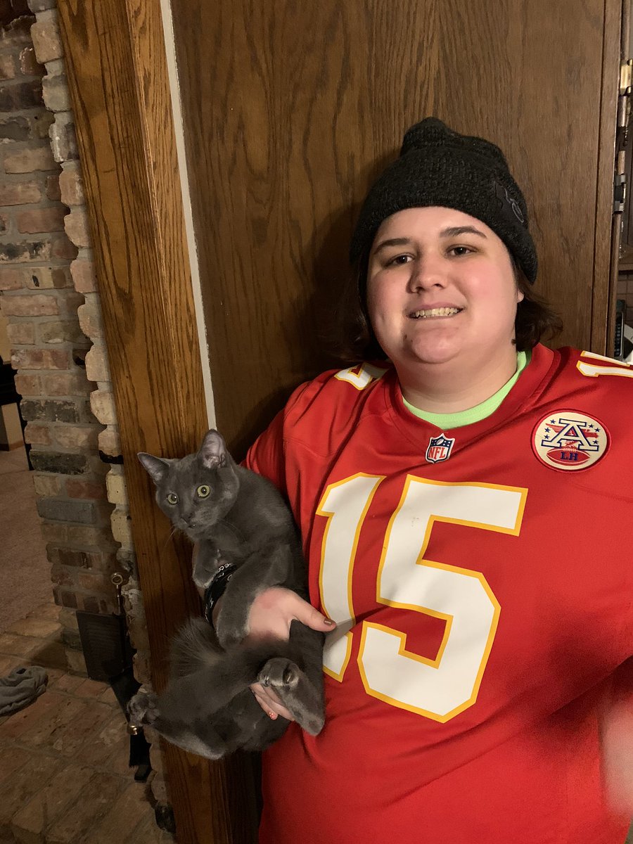 runningonNF's tweet image. Waking up on a special Monday bc we realize our boy is a SBLIV Champ!!The kitties&amp;amp;I are so proud of ur calmness,collectedness,finish it mentality,passion. @PatrickMahomes u have me,the kitties 2 say noone deserves it more than u! #SBLIV #PatrickMahomes15 #favQB #MahomesSBLIVMVP