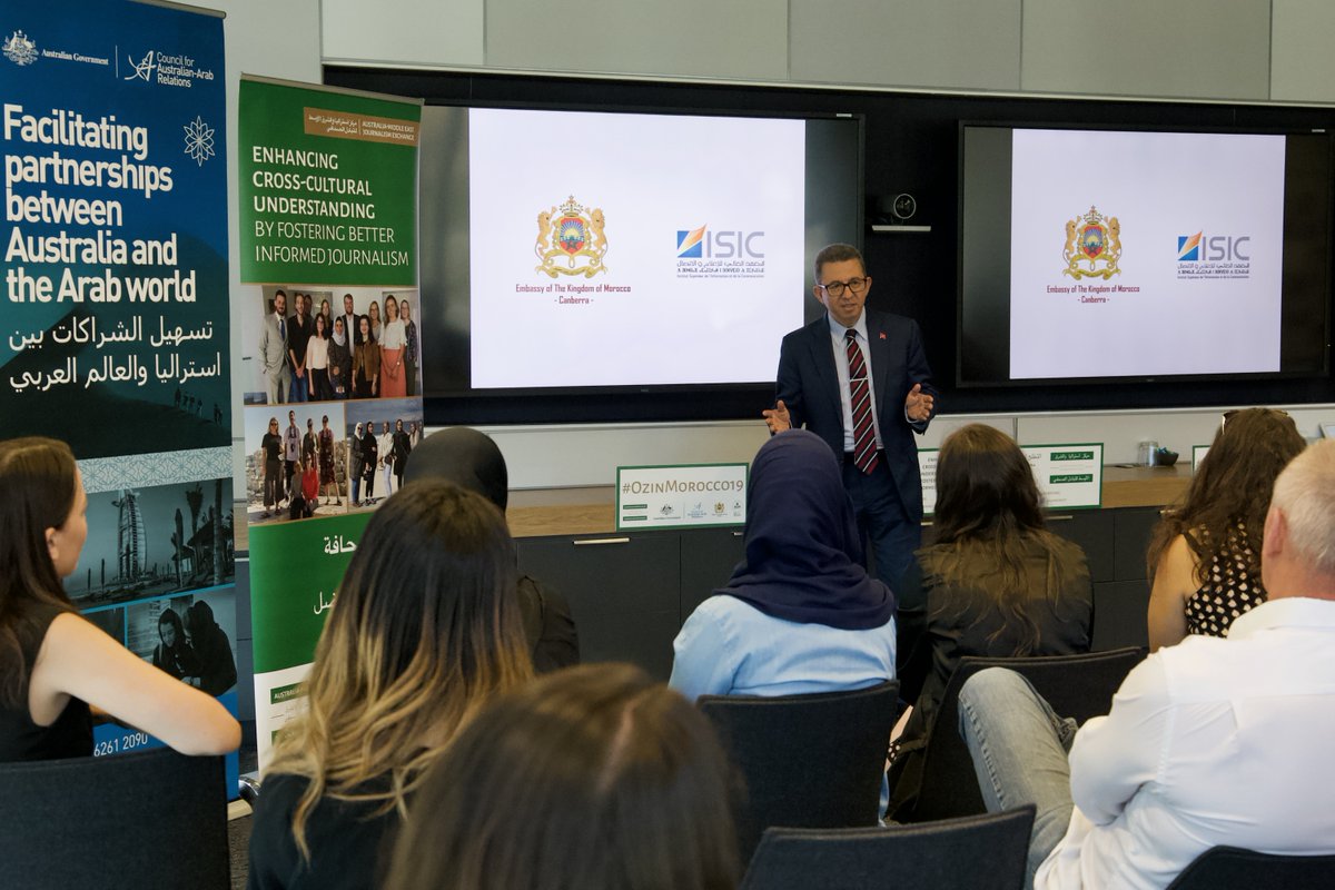globaljx's tweet photo. We were honoured to welcome the Ambassador of Morocco to Australia, His Excellency Ambassador Karim Medrek, and distinguished members of the Deakin University faculty. Presentations by the nine delegates made clear the deep and meaningful learning generated by the two tours. https://t.co/ekr7TH8zGq