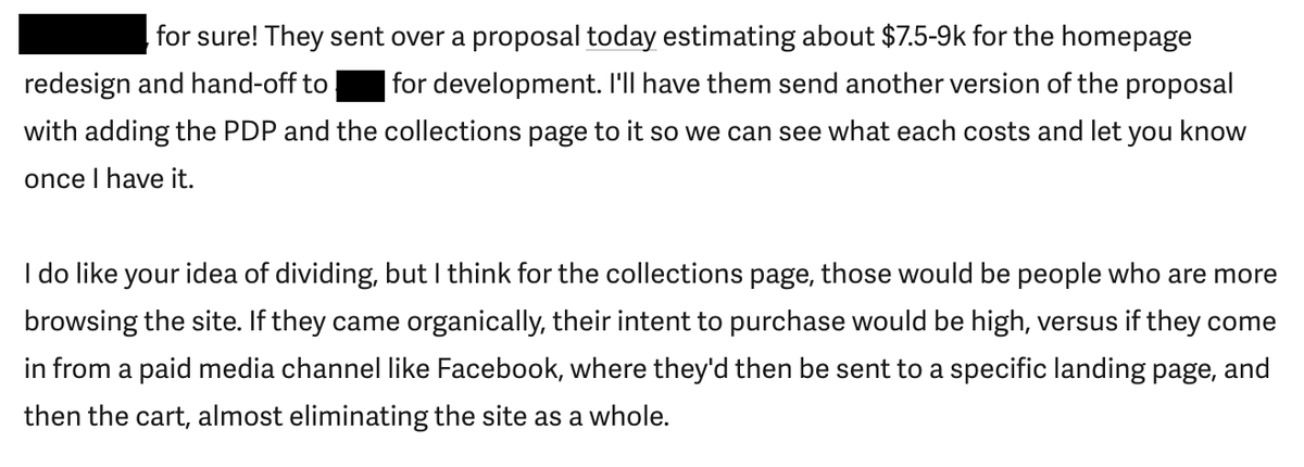 Sharma Brands client email
