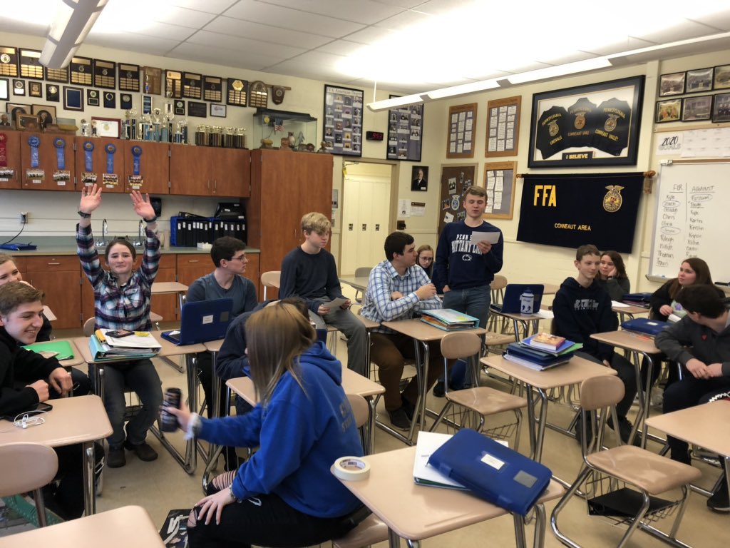 MissMetrick's tweet photo. It has been a great start to the spring semester with @BWitmer20 these past few weeks! Engines, soils, public speaking, wood shop &amp; more! #psuaged20 #TeachAg https://t.co/yGpsNTpZnS