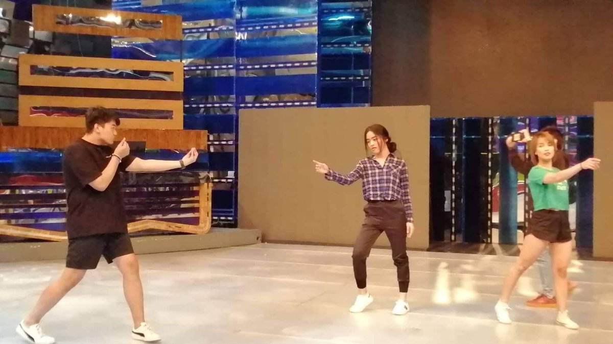 KierViOfficial's tweet photo. Photos from yesterday's rehearsal. 

#STLuckyLoveWithKierVi
@vivoree @hashtag_CK https://t.co/wO37RL9Q02