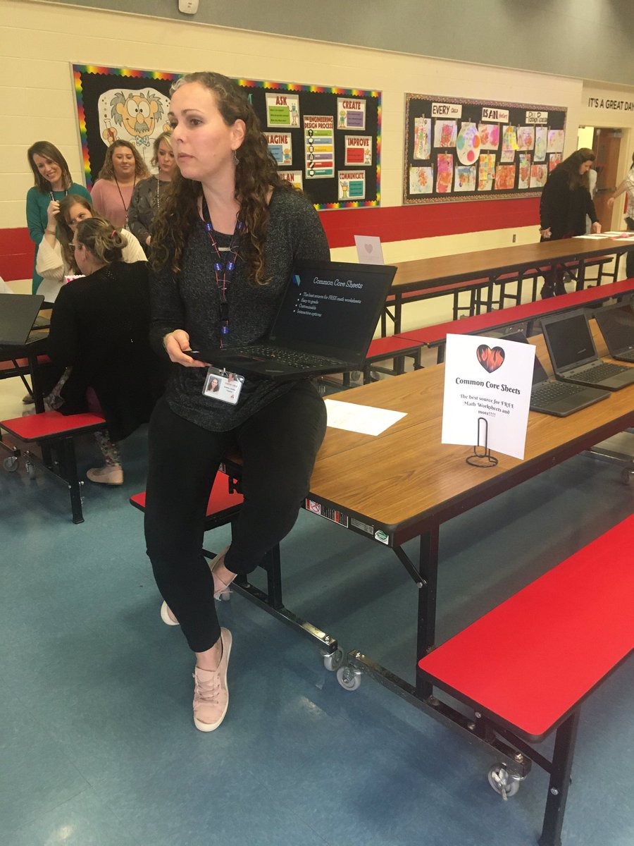 CVESwarriors's tweet photo. Tech PD today during faculty meeting! 10 stations shared by CVES teachers! @amycrumpwilson @SmorePages @AndreaGodsey common core sheets @mfoster1704 @Flipgrid Marlee Guy @smartnotebooks #technology #cvescelebrate @ALSDEdotEDU @Alabasterk12 @charissacole @jvillecoachk https://t.co/z36Rkc0y6r