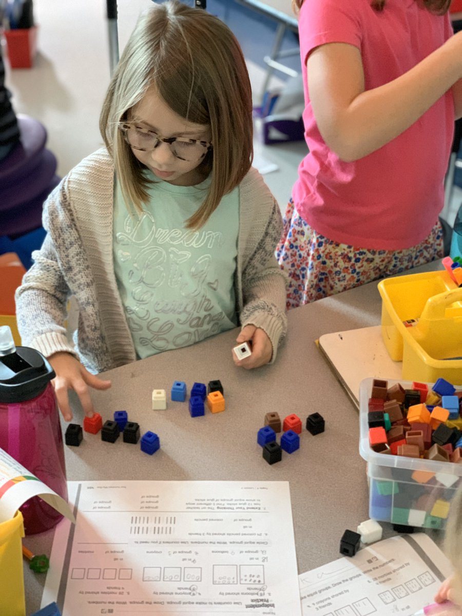 MrsMcSween's tweet photo. Love seeing these kids problem solve and get hands on! They are rocking Multiplication and Division and feeling SO big! #FSHEtogetherWeCan #2Legit2Quit https://t.co/m9Tk8PBXKQ