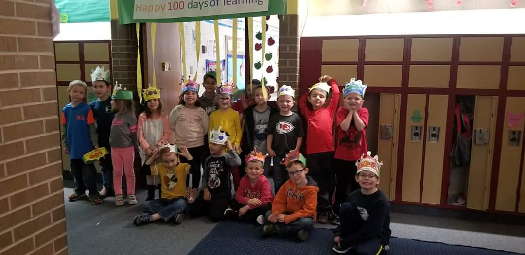Happy 100th day of school! #100DaysSmarter #Kindergarten <a href="/USD303/">USD 303 - Ness City</a>