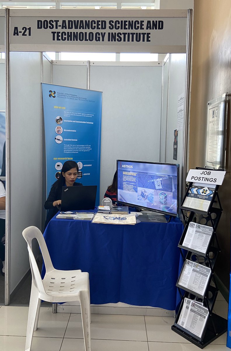 DOSTASTI's tweet photo. HAPPENING NOW: DOST-ASTI at the UP Career Assistance Program for Engineering Students Job Fair 2020.
#ASTIg
#ScienceForThePeople
#EngineeringTheFilipinoFuture https://t.co/sCMPB6YHos