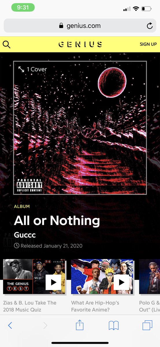 soguccc's tweet photo. I’m officially excited to announce that all of the lyrics for my albums are on Genius!! Now you guys can sing a long and break down the lyrics to my newest album All or Nothing!!! Thank you guys for the blessings on blessings🖤🖤‼️🙌🏾💫💯 https://t.co/AEdU8xvdUZ https://t.co/mfBuXjcLeH