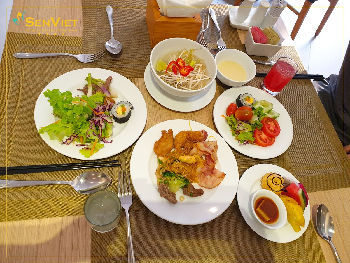 PremiumSen's tweet photo. SEN VIET'S CONTINENTAL BREAKFAST 
From Vietnamese to Western style cuisines, all will add to your memories. Indulged in wide selection of buffet breakfast served with a different variety of delicious innovation
... at Lotus Restaurant - 2nd fl. of Sen Viet Premium Hotel Nha Trang https://t.co/MZXsH7NJuC