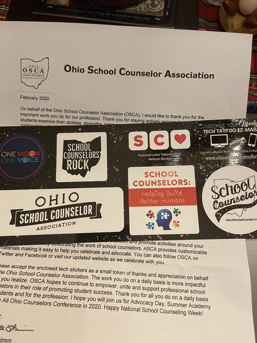 LOVE 💕 my new stickers from <a href="/OSCA_tweets/">Ohio School Counselors</a> for #NSCW2020 <a href="/ASCAtweets/">ASCA</a> “Helping build better humans” 🥰
