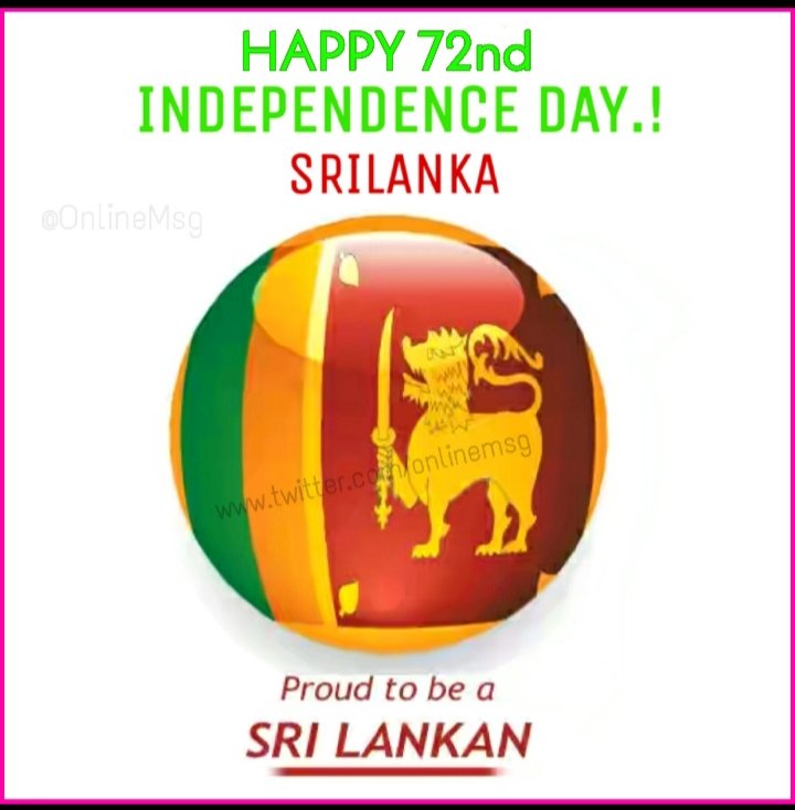 OnlineMsg's tweet image. :
“Celebrate The Freedom,
Celebrate The Independence.
Live Freely &amp;amp; Enjoy This Freedom.”

Happy Independence Day🇱🇰🇱🇰🇱🇰 

#IndependenceDay2020
#SriLanka