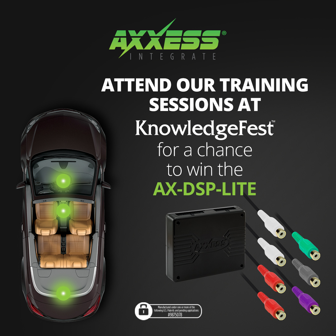 MetraElectronic's tweet photo. Attend our #AxxessIntegrate training sessions at #KnowledgeFest in Long Beach for a chance to win the new AX-DSP-LITE. See session details at https://t.co/rt6G5JihUd
#customcaraudio #mobileelectronics #caraudio #12volt #DSP #digitalsignalprocessor https://t.co/VfhIfm8GSP