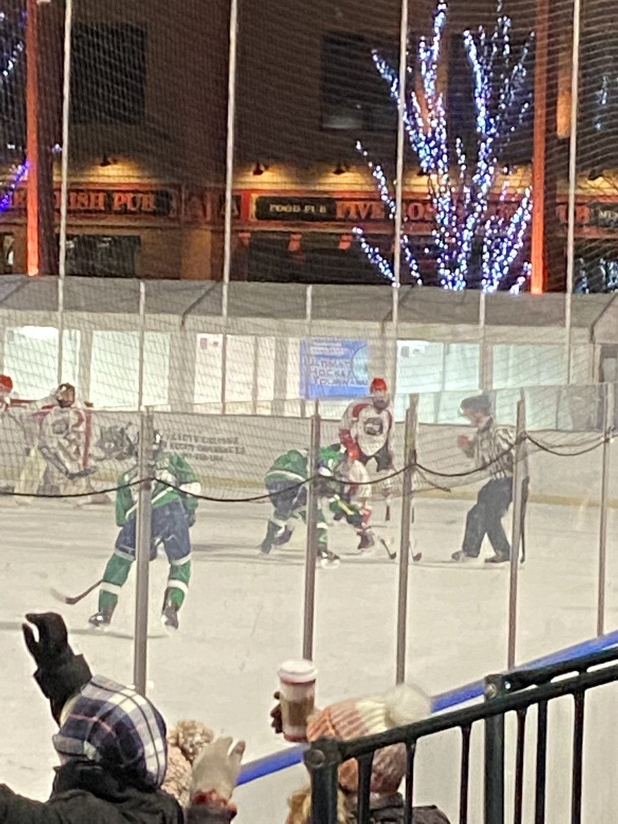 NDCP_Hockey's tweet photo. Great night for ND Hockey! Huge win for the boys! Great atmosphere outdoors! #nddons #ndcp_enrollment https://t.co/FXWbs8rL9z