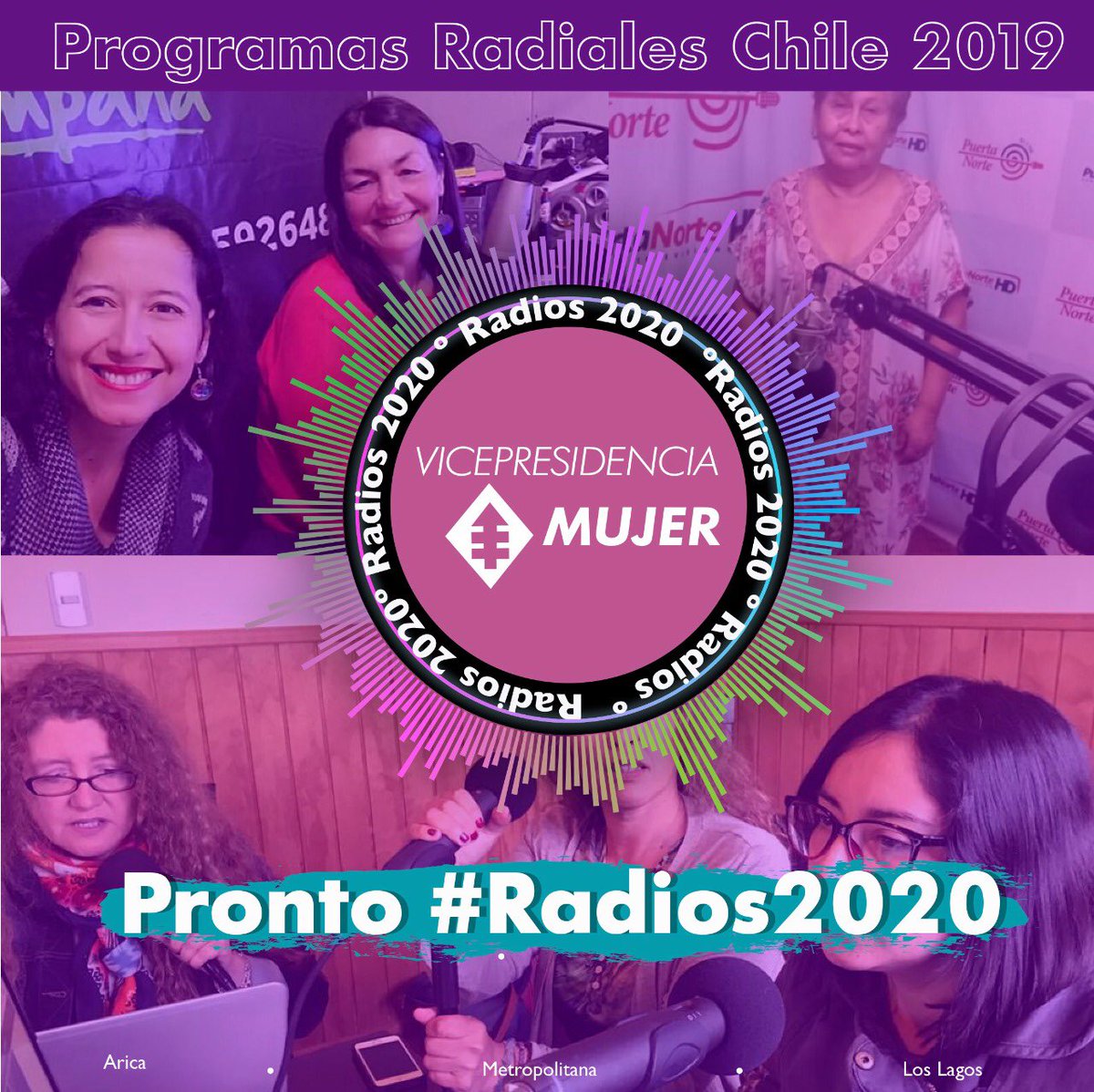 ViceMujerDC's tweet photo. Partimos c/ nuestros #ProgramasRadiales 📻 para #mujeres el 2018, continuamos el 2019 y partiremos c/ TODO este #2020 en todo 🇨🇱! Tenemos grandes lideresas en @PDC_Chile 💪 #MasMujeresEnPolitica #JuntasSomosMas https://t.co/OsrjLFNyvM