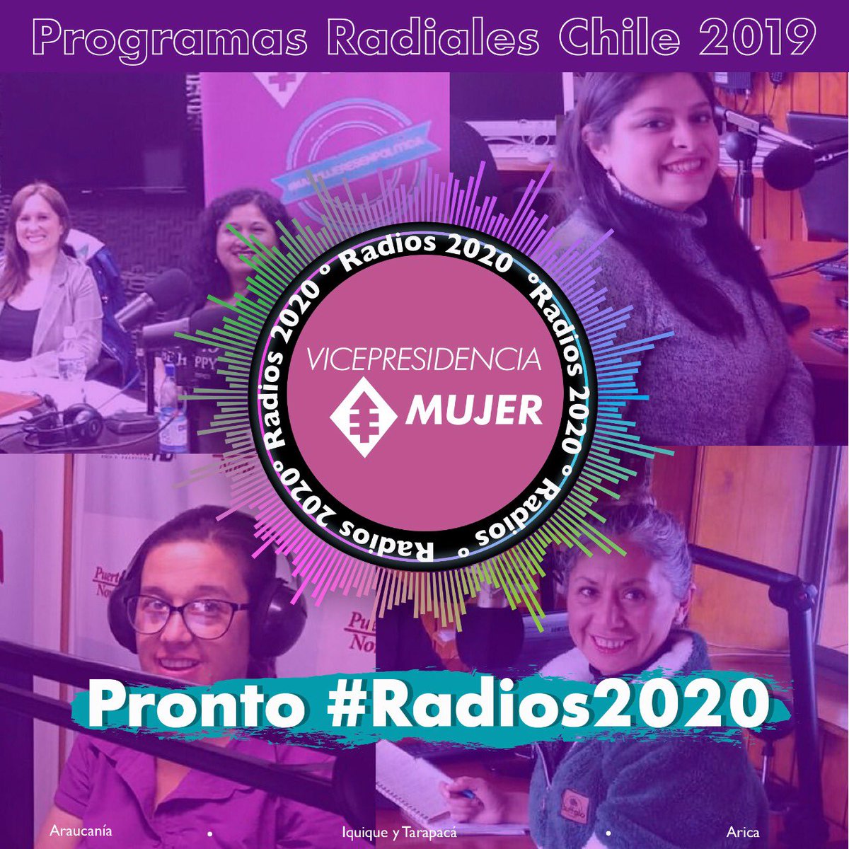 ViceMujerDC's tweet photo. Partimos c/ nuestros #ProgramasRadiales 📻 para #mujeres el 2018, continuamos el 2019 y partiremos c/ TODO este #2020 en todo 🇨🇱! Tenemos grandes lideresas en @PDC_Chile 💪 #MasMujeresEnPolitica #JuntasSomosMas https://t.co/OsrjLFNyvM